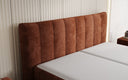 Boxspringbett Ines in Cord mit Stauraum