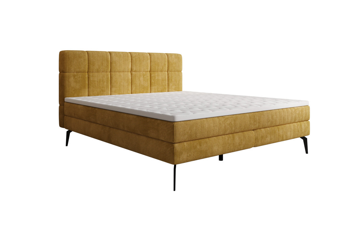 Boxspringbett Vera in Cord mit hohen Füßen