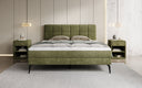 Boxspringbett Vera in Cord mit hohen Füßen