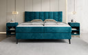 Boxspringbett Ines in Cord mit Stauraum