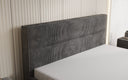 Designer Polsterbett Merry in Cord mit Stauraum