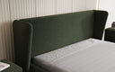 Designer Polsterbett Rosalie in Teddy Bouclé mit Stauraum