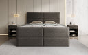 Boxspringbett Viola in Strukturstoff mit Stauraum