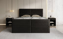 Boxspringbett Viola in Strukturstoff mit Stauraum