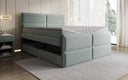 Boxspringbett Viola in Strukturstoff mit Stauraum