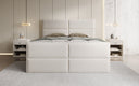 Boxspringbett Viola in Strukturstoff mit Stauraum