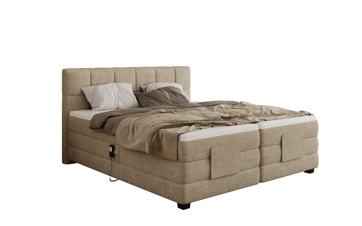 Boxspringbett Monaco - elektrisch verstellbar in Stoff