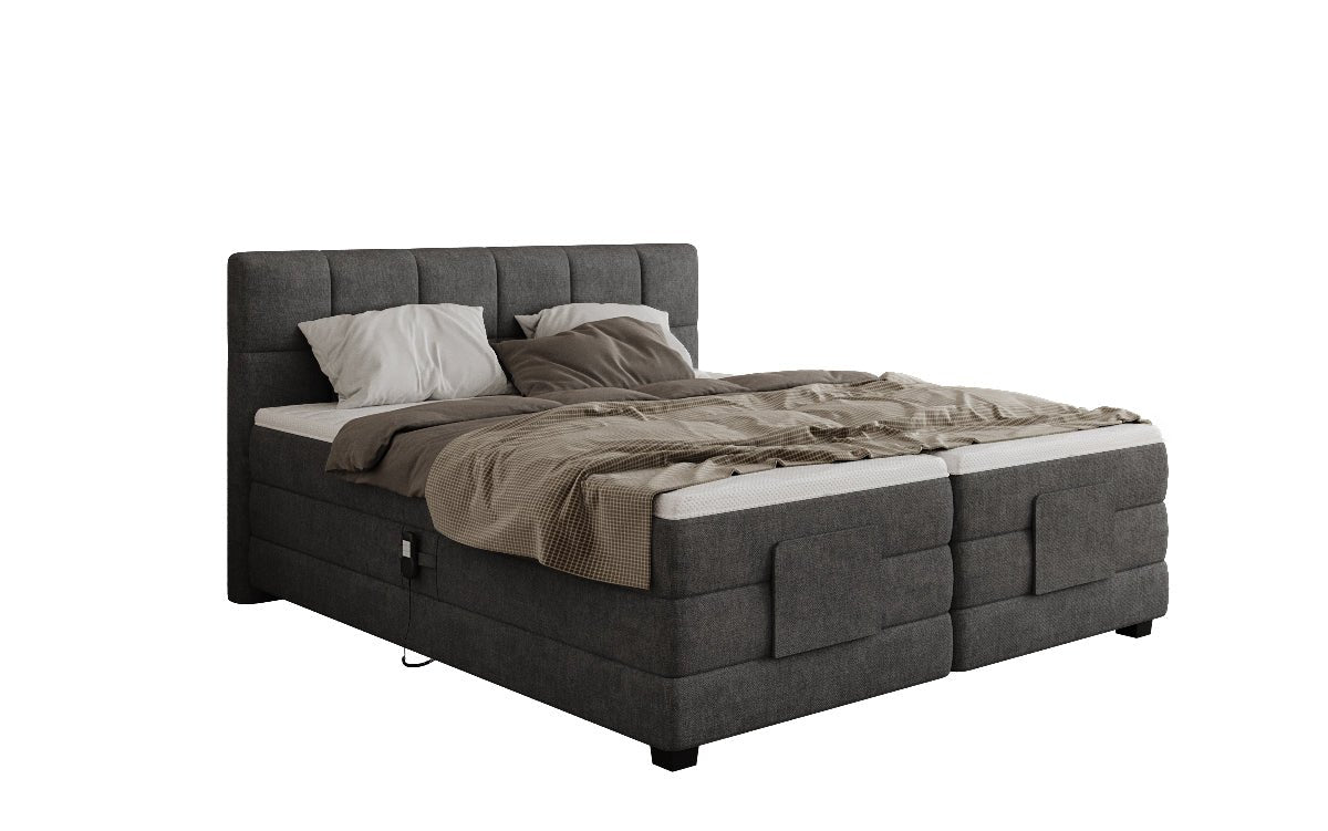 Boxspringbett Monaco - elektrisch verstellbar in Stoff