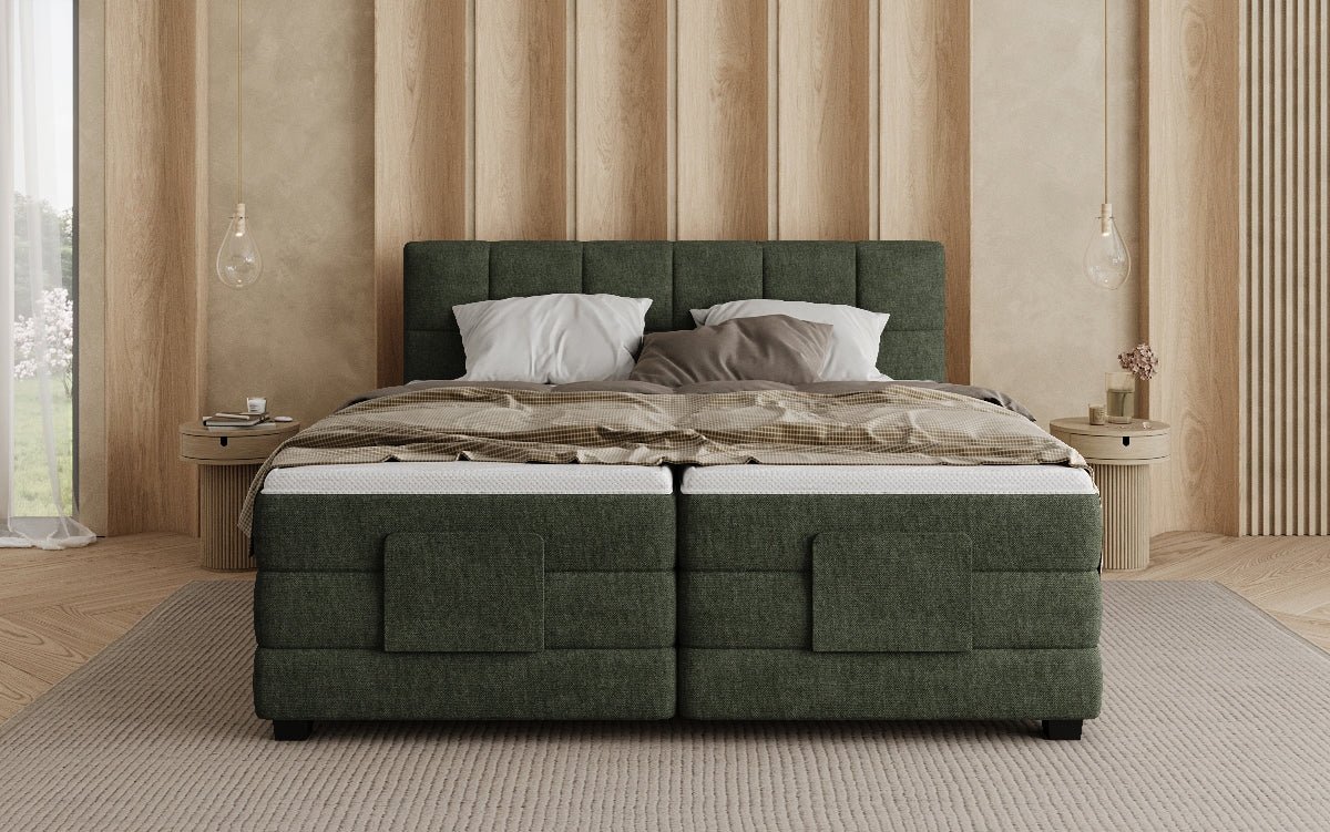 Boxspringbett Monaco - elektrisch verstellbar in Stoff