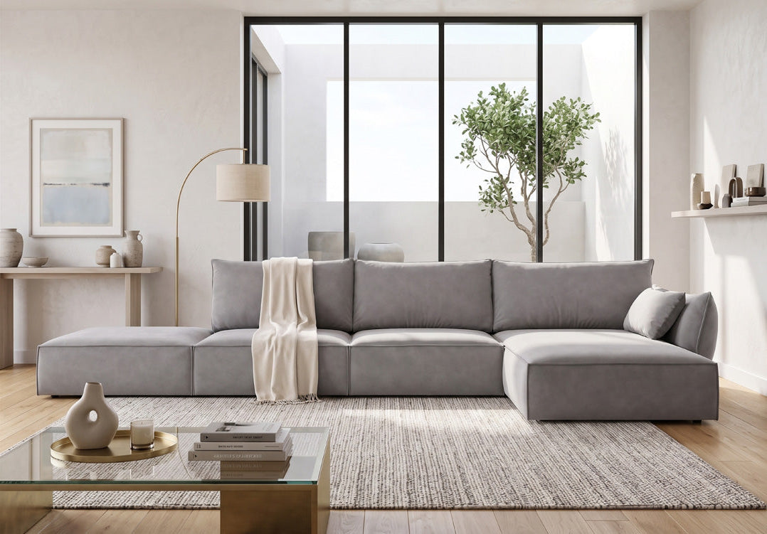 Designer Sofa Nuvola L Open in Samt