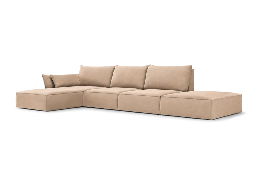 Designer Sofa Nuvola L Open in Samt
