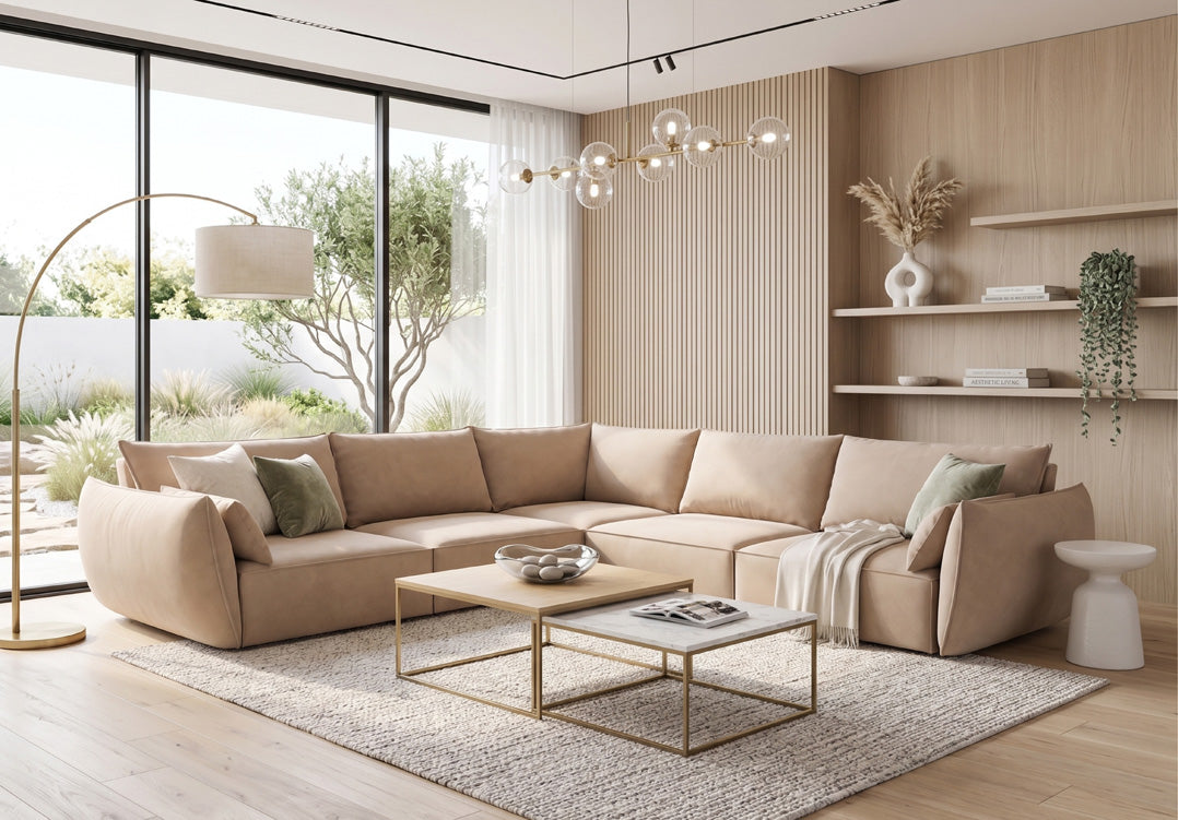 Designer Sofa Nuvola L Maxi in Samt