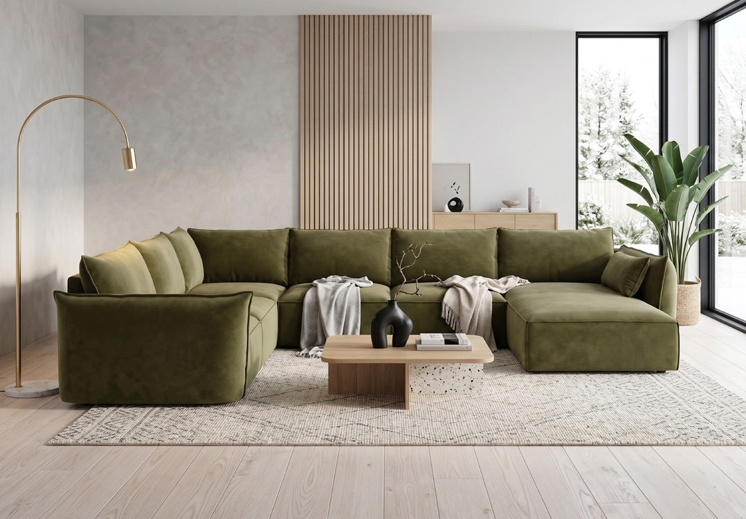 Designer Sofa Nuvola U in Samt