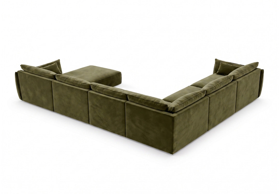 Designer Sofa Nuvola U in Samt