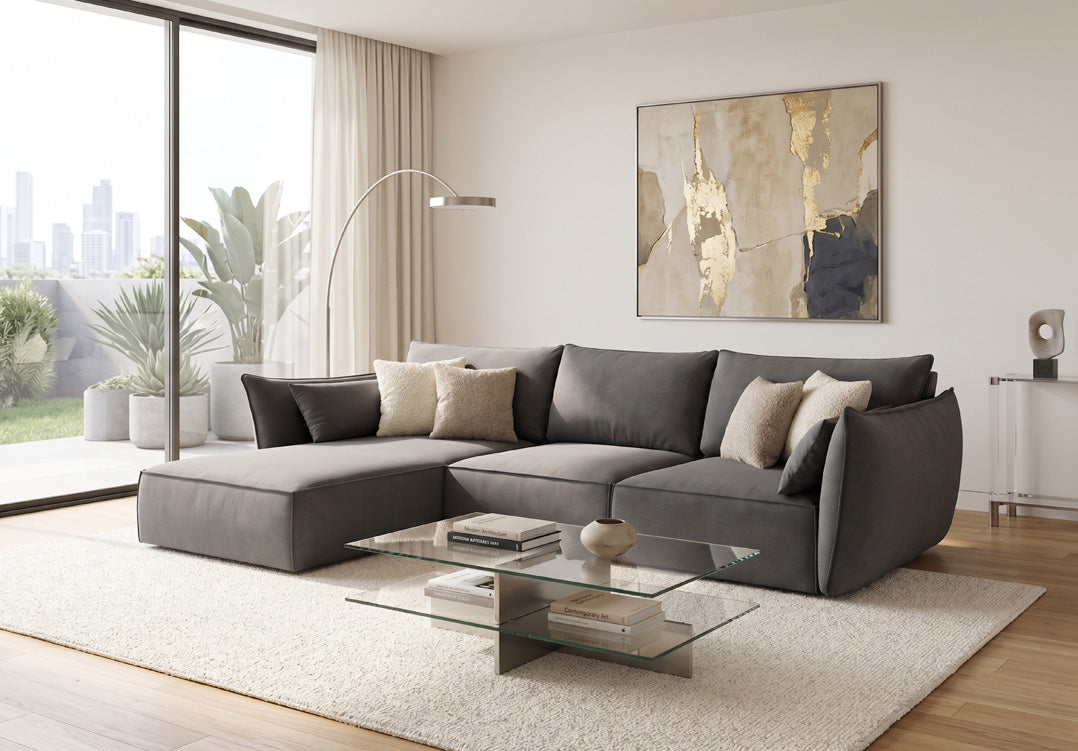Designer Sofa Nuvola L in Samt