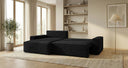 Designer Ecksofa Vienna mit Schlaf- und Klappfunktion in Cord