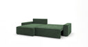 Designer Ecksofa Vienna mit Schlaf- und Klappfunktion in Cord