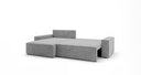 Designer Ecksofa Vienna mit Schlaf- und Klappfunktion in Cord
