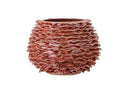 Vase Wavyred – aus Steingut