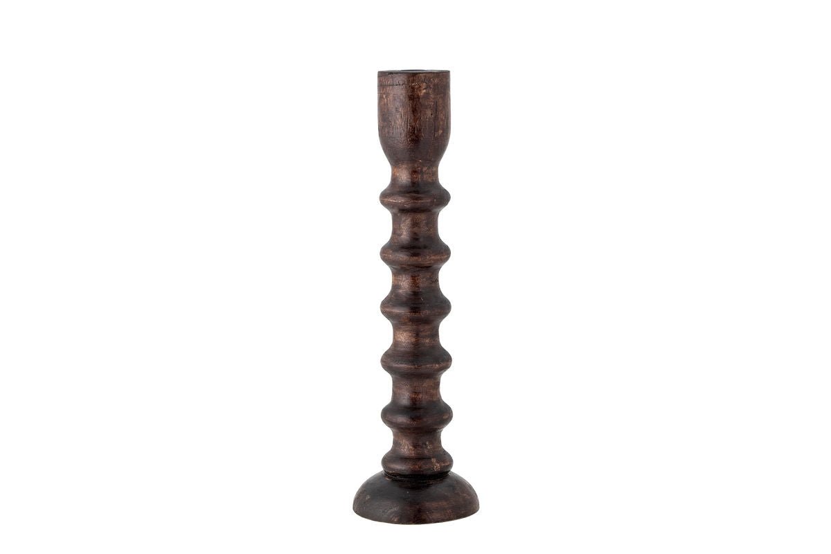 Kerzenhalter „Nerik“ – Mango-Holz in Braun