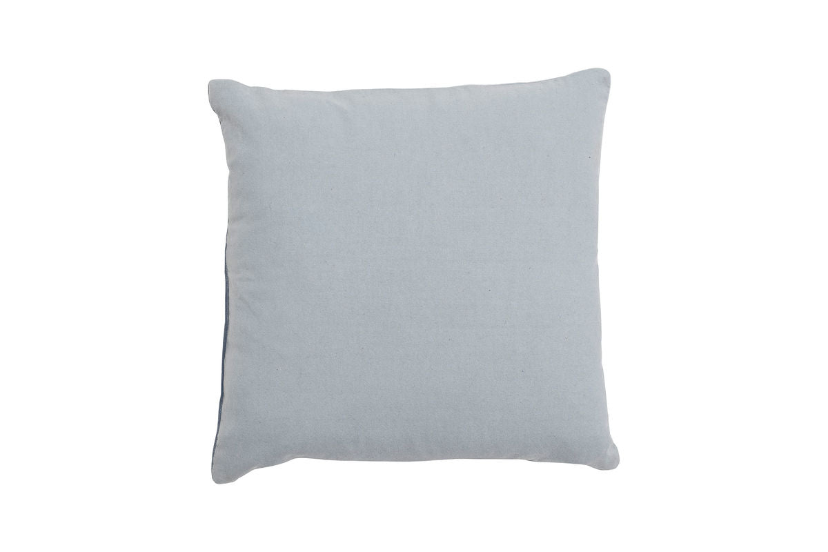 Zierkissen Skagen – Samtpatchwork in Blautönen