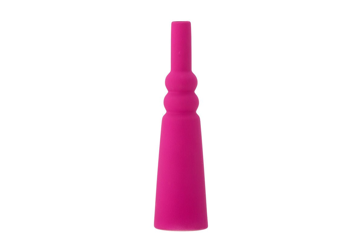 Vase Lori - Grün/Pink, aus Steingut
