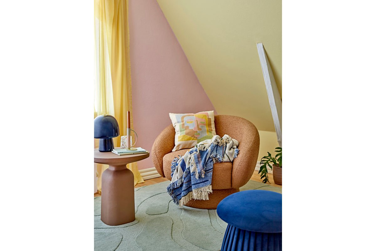 Tischlampe Nysa – Glasleuchte in organischer Pilzform