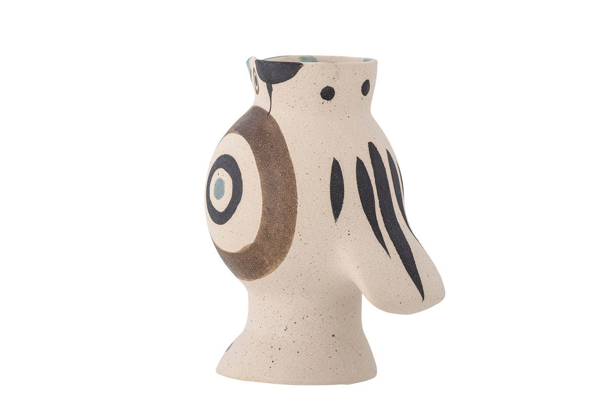 Vase „Kareen“ – Naturfarbenes Steingut