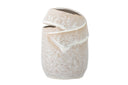 Vase Eluna – Naturfarbenes Steingut