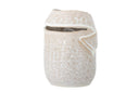 Vase Eluna – Naturfarbenes Steingut