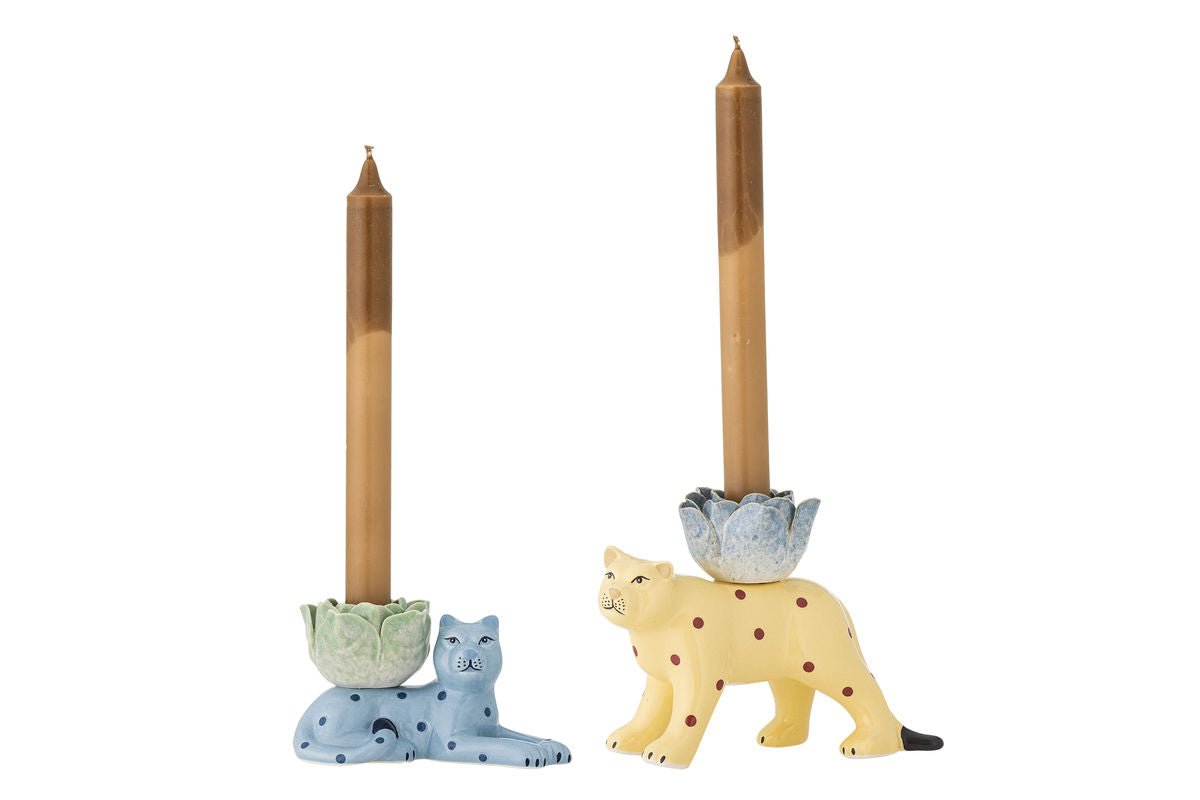Kerzenhalter Solin – Steingut in Bunt ( 2er-Set)