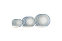 Modernes Geschirrset Arolyn, Blau, Steingut (Set aus 3x4 Teilen)