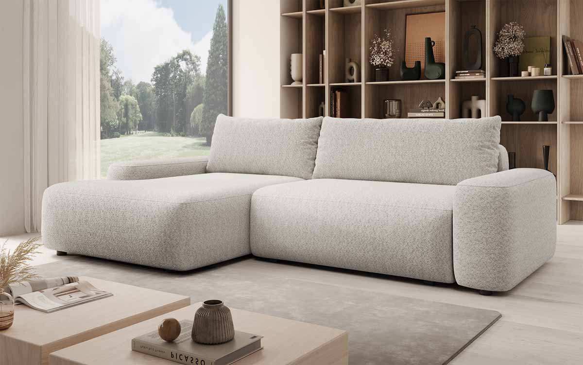 Designer Sofa Luma mit Stauraum und Schlaffunktion - Luxusbetten24