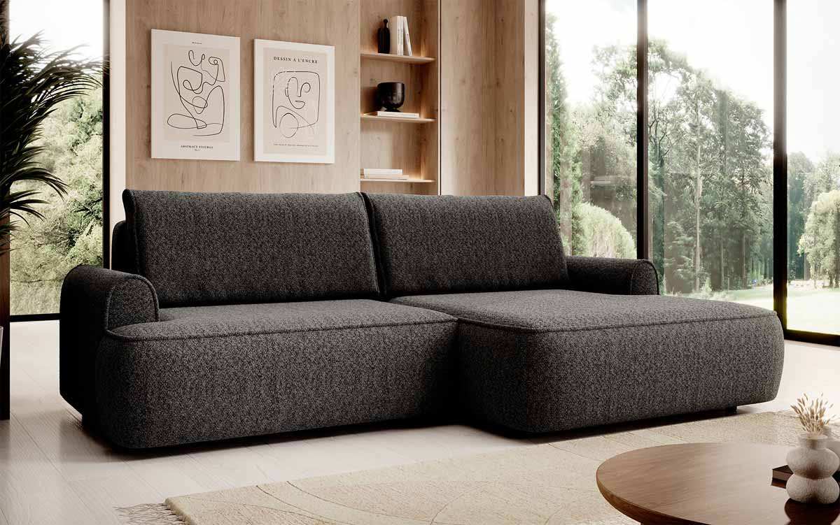 Designer Sofa Onelio mit Stauraum und Schlaffunktion - Luxusbetten24