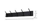 Designer Wandgarderobe Fennick - Schwarz