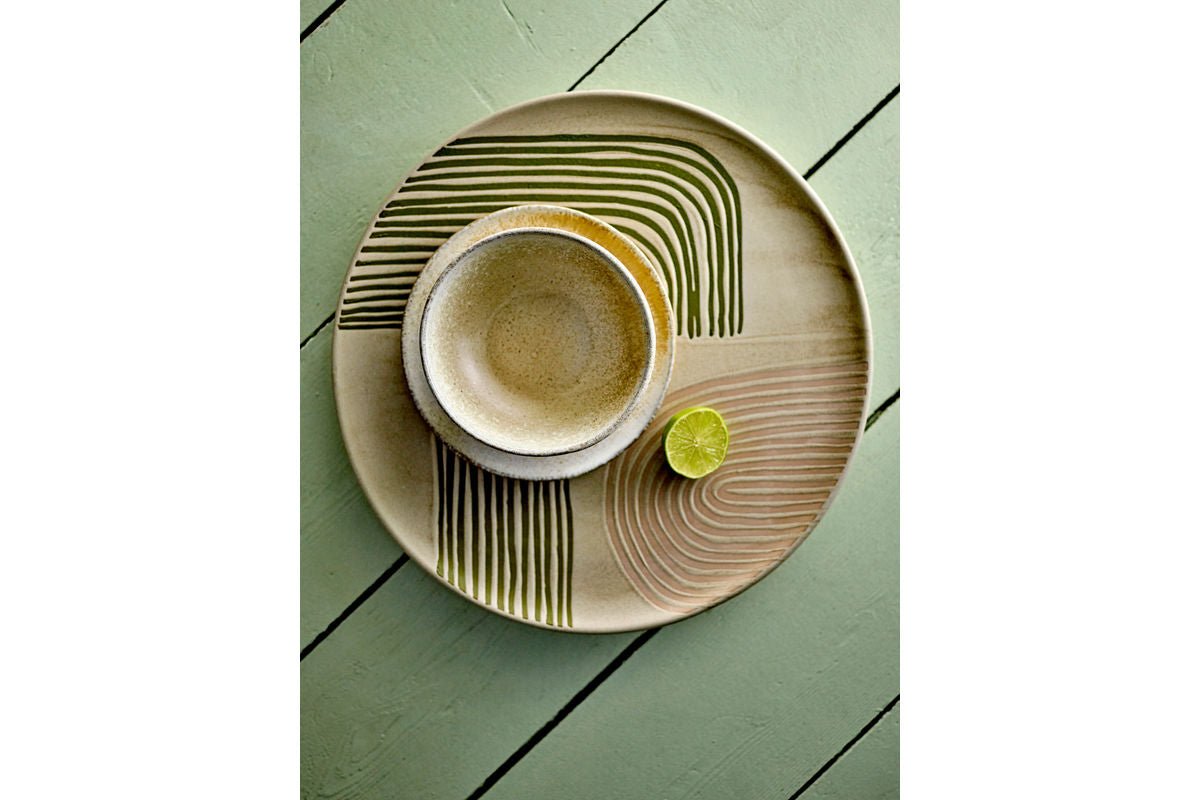 Schale Épure – aus Steingut gerfertigt - Reaktivglasur