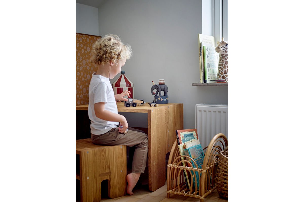 Aufbewahrungsgefäß Liam - dekoratives Zirkuszelt aus Steingut mit Deckel