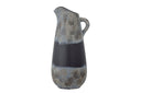 Vase Noira – Steingut in Schwarz