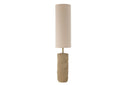 Stehlampe Ari – Steingut mit Stoffschirm