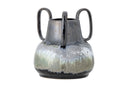 Vase Obsidia – Steingut in Schwarz