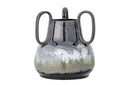 Vase Obsidia – Steingut in Schwarz