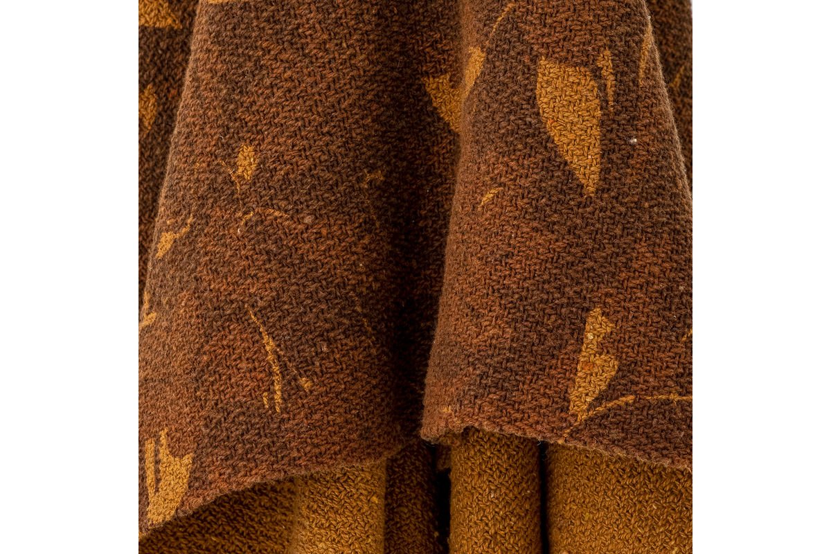 Überwurfdecke  Soli – Braun, aus recycelter Baumwolle