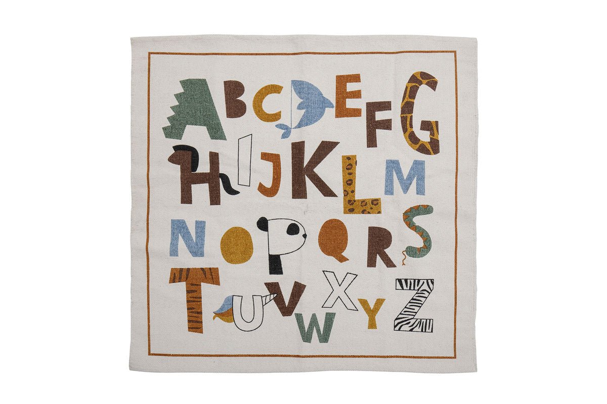 Kinder-Teppich „ABC Friends“ – Bunter Baumwollteppich