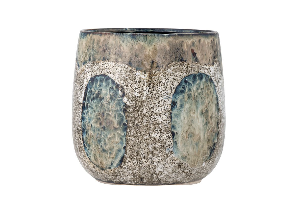 Blumentopf Topia – handbemaltes Steingut