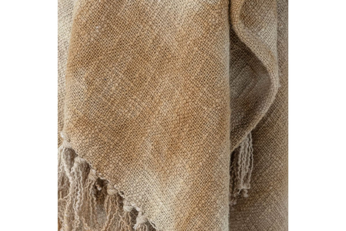 Tagesdecke Romy – Tie-Dye-Design in Gelb