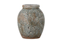 Vase Lunara – Terrakotta in Grün
