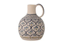 Vase "Filigrane" - blaue Steingut Vase