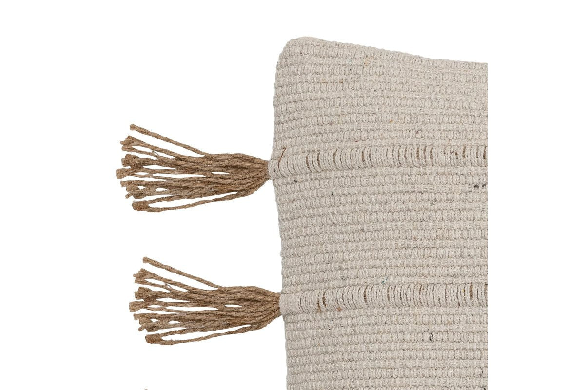 Zierkissen Alento – Naturdesign aus recycelter Baumwolle mit Jute-Details