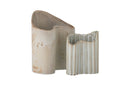 Vasen-Set Caloma – Braunes Steingut (2-teilig)