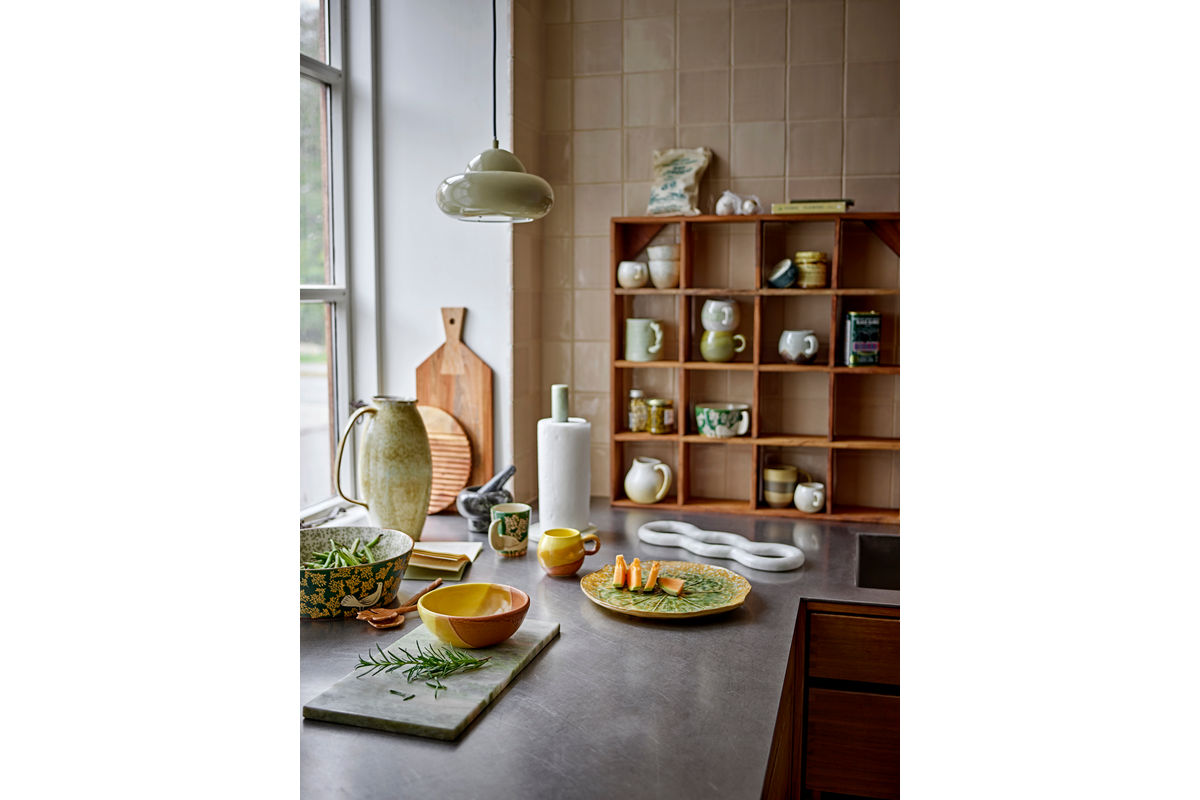 Servierplatte Verde – Steingut mit reaktiver Glasur